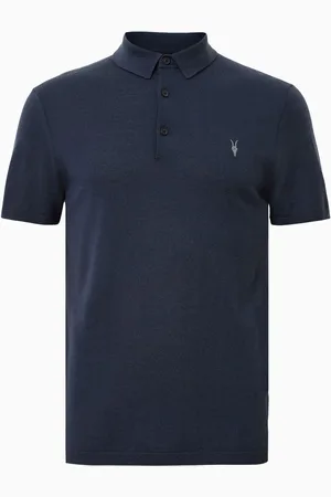 AllSaints AllSaints Mode Merino Shortsleeve Polo Shirt XL