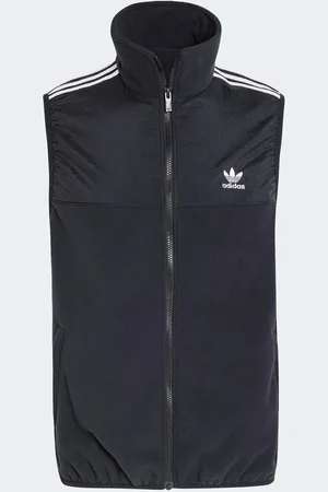 adidas Black Adicolor 3Stripes Microfleece Gilet XL Reg
