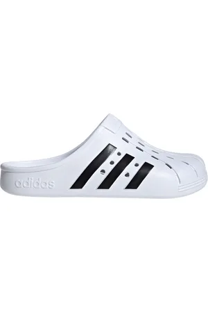 adidas White Sportswear Adilette Clogs AU 9 (EU 44)