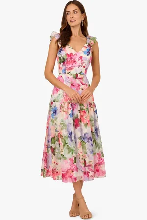 Adrianna Papell Sweetheart Midi Dress AU 6