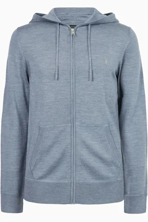 AllSaints AllSaints Blue Mode Merino Zip Hoodie XXL