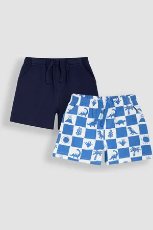 JoJo Maman Bébé 2-Pack Printed & Plain Shorts 5