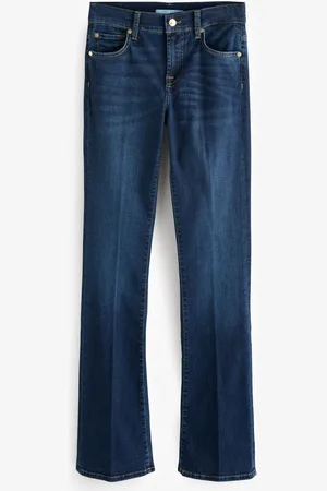 7 for all Mankind Dark Blue Bair Rinsed Bootcut Flare Jeans 26W x 31R (UK 26 R)