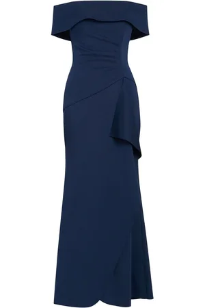 Gina Bacconi Carla Off The Shoulder Maxi Dress AU 12