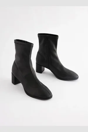 Next Black Standard/Wide Fit Forever Comfort Ankle Sock Boots AU 5.5 (EU 36)