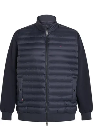 Tommy Hilfiger Blue Plus Stand Collar Zip Jacket 5XL