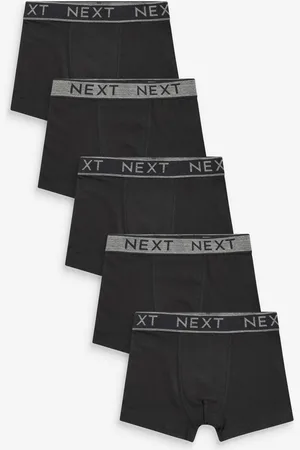 Next Black/Grey Waistband Trunks 5 Pack (2-16yrs) 3