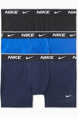 Nike Dark Blue Everyday Cotton Stretch Trunks Three Pack L