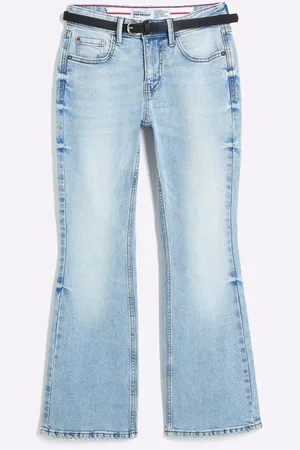 River Island Blue Petite Bootcut Mid Rise Jeans AU 12 XS