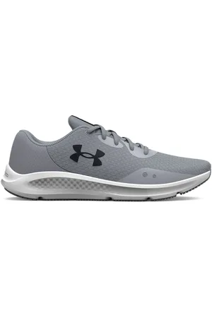 Under Armour Grey Charged Pursuit 3 Trainers AU 8 (EU 42)