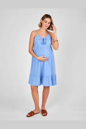 JoJo Maman Bébé Textured Beach Maternity Mini Dress M