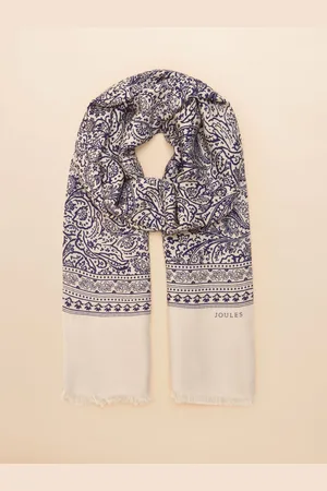 Joules Mayfair Blue/White Scarf One