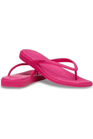 Crocs Pink Miami Flip Sandals