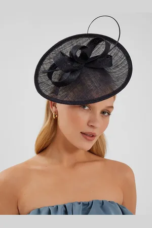 Accessorize Black Loop Quil Disc Fascinator Hat One