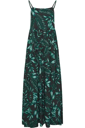 Long Tall Sally Tropical Print Strappy Midaxi Dress AU 20 Tall