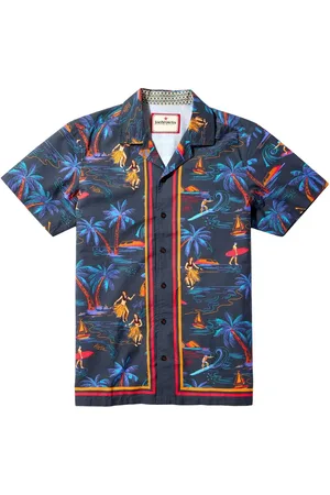 Joe Browns 100% Cotton Hawaiian Surfing Cuban Short Sleeve Shirt XL