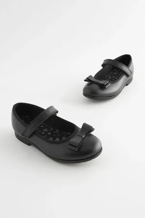 Next Narrow Fit (E) School Leather Bow Mary Jane Shoes AU 13.5 (EU 32.5)