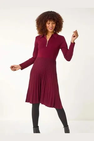 Roman Zip Detail Knitted Dress AU 12