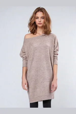 Religion Nebula Knitted off the Shoulder Tunic Dress AU 6