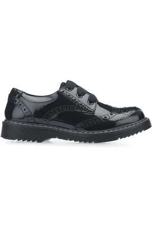 Start Rite Start-Rite Black Leather Wide Fit School Shoes AU 2.5 G (EU 35)