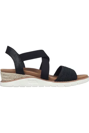 Skechers Black Arch Fit Beach Kiss Boho Beyond Womens Sandals AU 6 (EU 37)