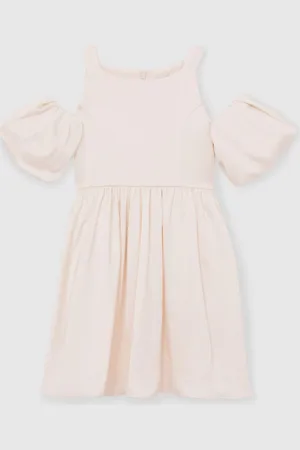 Reiss Christelle 4-9 yrs Sateen Puff-Sleeve Bridesmaid Dress 4