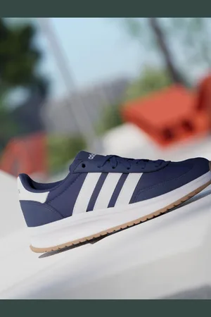 adidas Navy/White Run 70s 2.0 Trainers US 4 (UK 3)