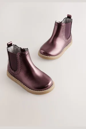 Next Red Standard Fit (F) Chelsea Ankle Boots AU 8 (EU 25.5)