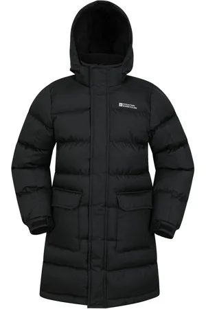 Mountain Warehouse Black Kids Snow Water Resistant Fleece Lined Padded Jacket 13