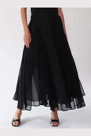 Religion Eligion Floaty Sheer Multi Layered Olsen Maxi Skirt AU 14