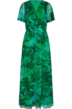 Long Tall Sally Tropical Mesh Maxi Dress AU 20 Tall