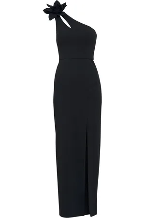 Gina Bacconi Portia One Shoulder Flower Maxi Dress AU 18