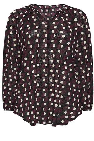 Evans Geometric Print Boho Blouse AU 20