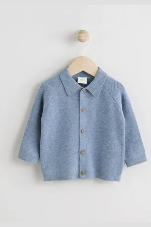 Next Blue Baby Zip Front Knitted Shaket Cardigan (0mths-2yrs) 1.5