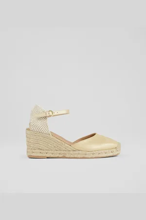 LK Bennett Marissa Leather Ankle Strap Espadrilles AU 7 (EU 38)