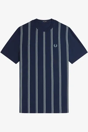 Fred Perry Striped Crepe Pique T-Shirt XXL