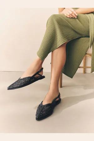 Next Forever Comfort Leather Point Tow Weave Slingbacks eu41uk7