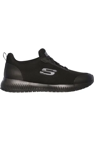 Skechers Black Standard Fit Womens Squad Slip Resistant Work Trainers AU 9 (EU 40)