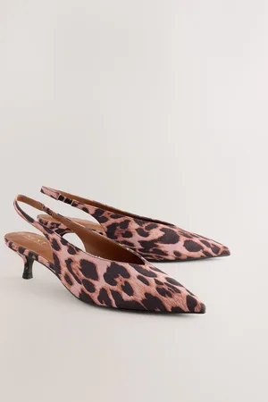 Next Standard/Wide Fit Forever Comfort Point Toe Low Slingback Kitten Heels AU 6.5 (EU 37.5)