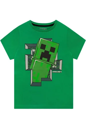 Character Green 100% Cotton Minecraft Creeper T-Shirt 11