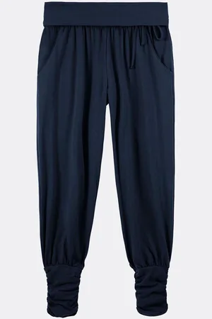 Hush Puppies Blue Alexa Harem Trousers L Reg