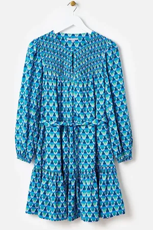 Oliver Bonas Geometric Tiered Mini Dress AU 16