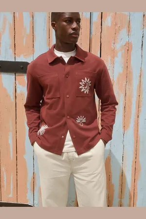 Next Embroidered Graphic Shacket small