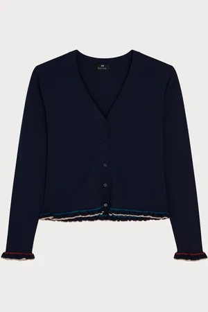 Paul Smith Knitted V-Neck Button Through Wool Blend Cardigan M