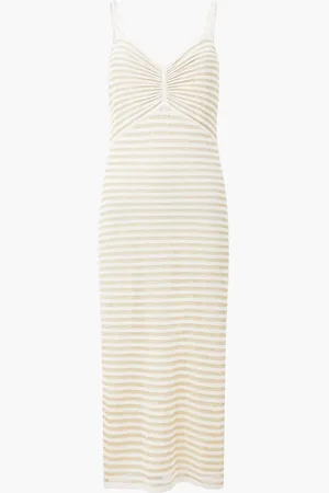 French Connection 100% Cotton Jerry Knit Strappy Dress xlarge