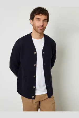 Threadbare Navy Blue Knitted V-Neck Cardigan XXL