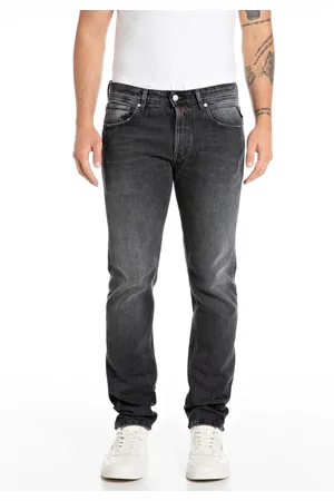 Replay Black Delave Grover Hyperflex Straight Fit Jeans W36 L30