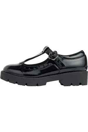 Lipsy London Patent Flower Mary Jane Flat School Shoes AU 1 (EU 33)