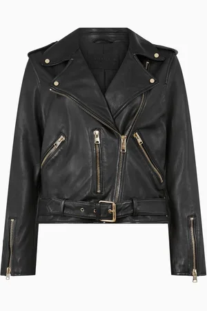 AllSaints AllSaints Black Crome Balfern Biker Jacket AU 10