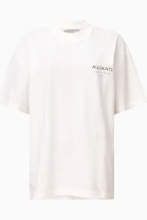 AllSaints AllSaints Off White Underground Etta 100% Organic Cotton T-Shirt S